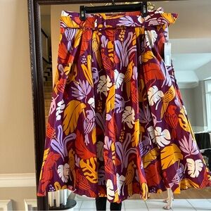 NW New Worthington Colorful Tropical Print Women's Skirt